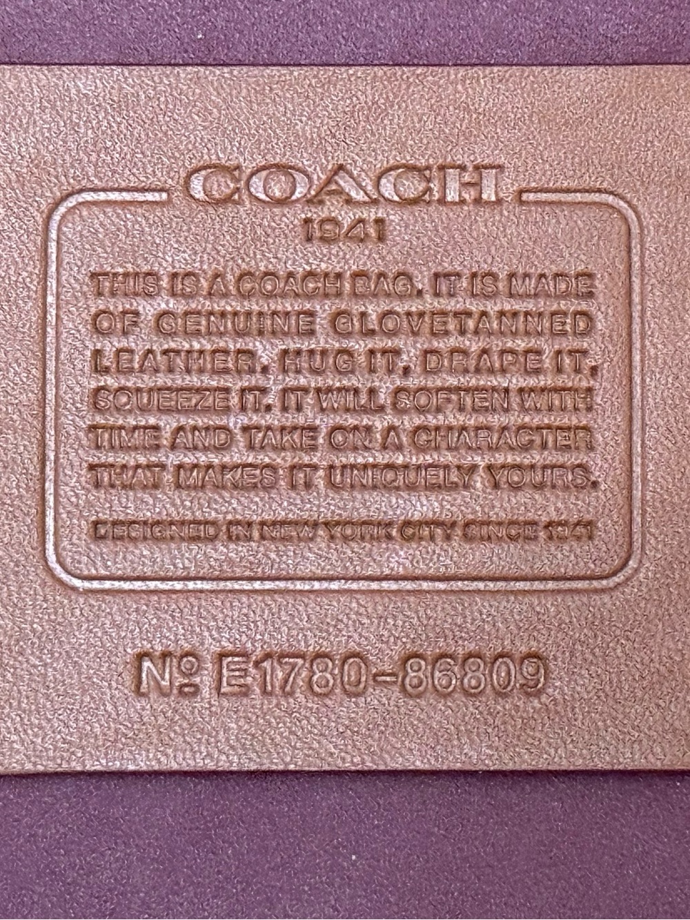 Coach 1941 Rogue Link Glovetanned Leather Tote Bag Brown Chocolate Bag - Picture 14 of 15